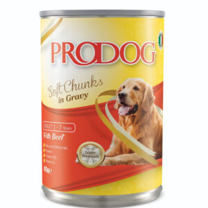 PRO DOG Chunks In Gravy With Beef 415 gm