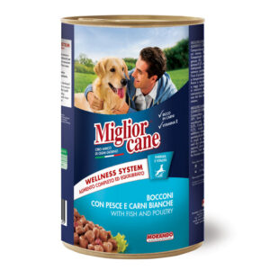 Migliorcane Chunks With Fish and White Meats 405 gm