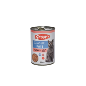 Groovy Classic Pate Adult Cat Wet Food Cans 400g - Turkey