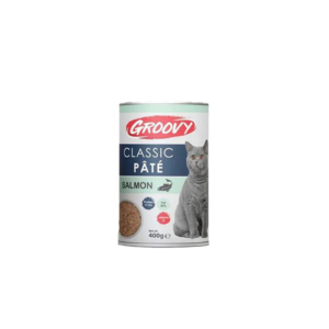 Groovy Classic Pate Adult Cat Wet Food Cans 400g - Salmon