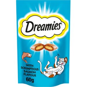 DREAMIES Cat Treat Biscuits with Savoury Salmon 60 gm