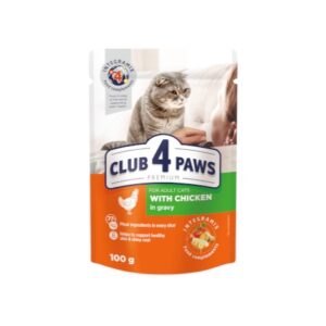 Club 4 Paws Wet Food with Chicken in Gravy for Kittens 100 Gr