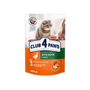 Club 4 Paws Wet Food with Duck in Gravy For Adult Cat 100 Gr