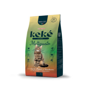 KeKe With Meat, Fish and Vegetables Dry Food For Cats 2Kg