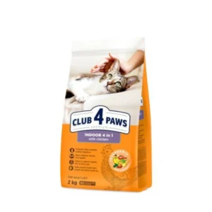Club 4 Paws Indoor 4in1 Dry Food with Chicken for Adult Cats