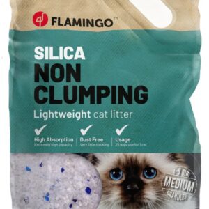 Crystal Flamingo Cat Litter Silica Medium Grains