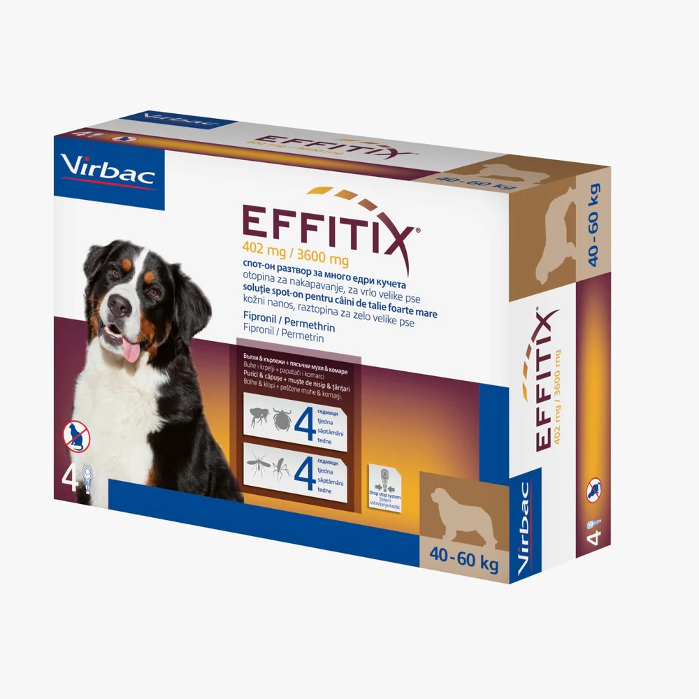 EFFITIX (40-60KG) Price for One Pipette - Ticks and fleas Solution