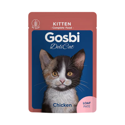 Gosbi Delicat Chicken Loaf Pate Kitten Cats (wet food)