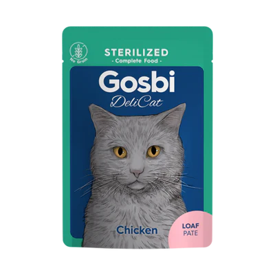 Gosbi Delicat Sterilised Chicken Loaf Pate Cats (wet food)