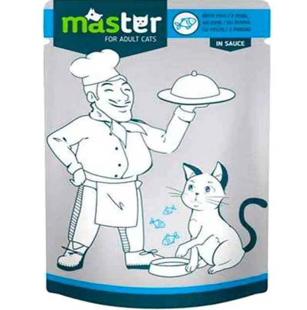 Master Adult Cat Wet Food in Sauce Pouch (Fish)