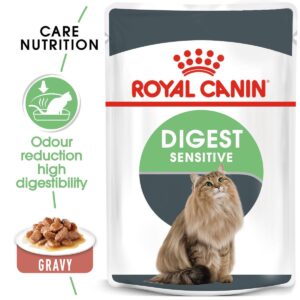 Royal Canin Digest Sensitive in Gravy (pouch) Wet food for Adult cats - helps support healthy digestio