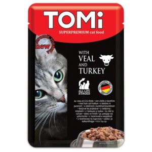 Tomi Pouch Veal And Turkey Cat