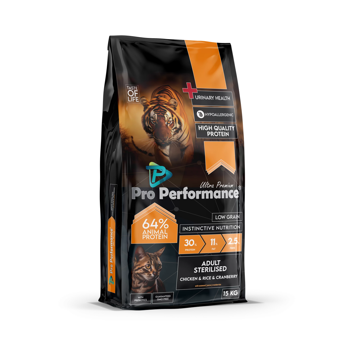 pro performance adult cat food sterilized urinary care with chicken & rice