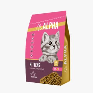 Alpha dry food for kitten cats with Chicken